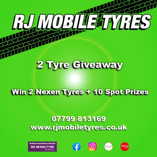 RJ Mobile Tyres - 2 Tyre Giveaway